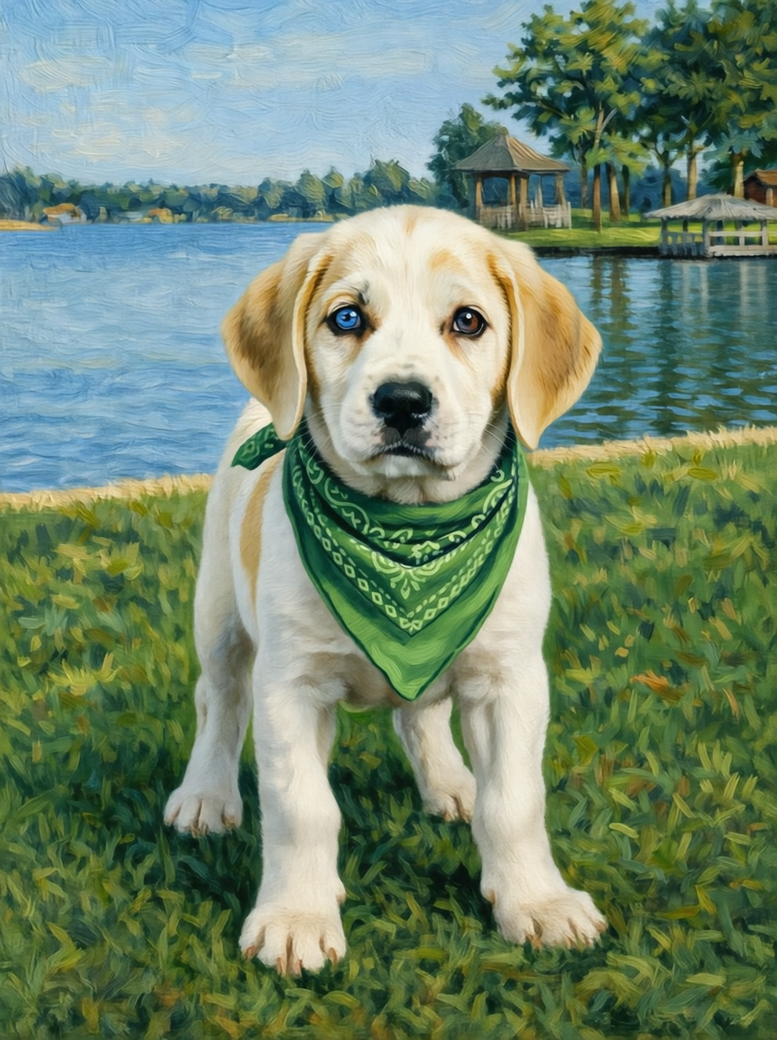 Maisie the one-eyed foxhound